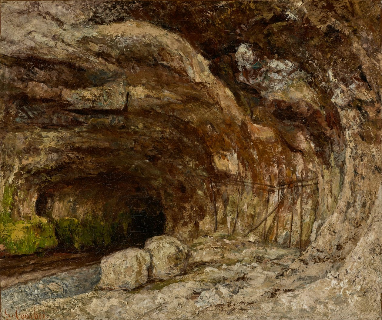 Grotte von Sarrazine bei Nans-sous-Sainte-Anne von Gustave Courbet