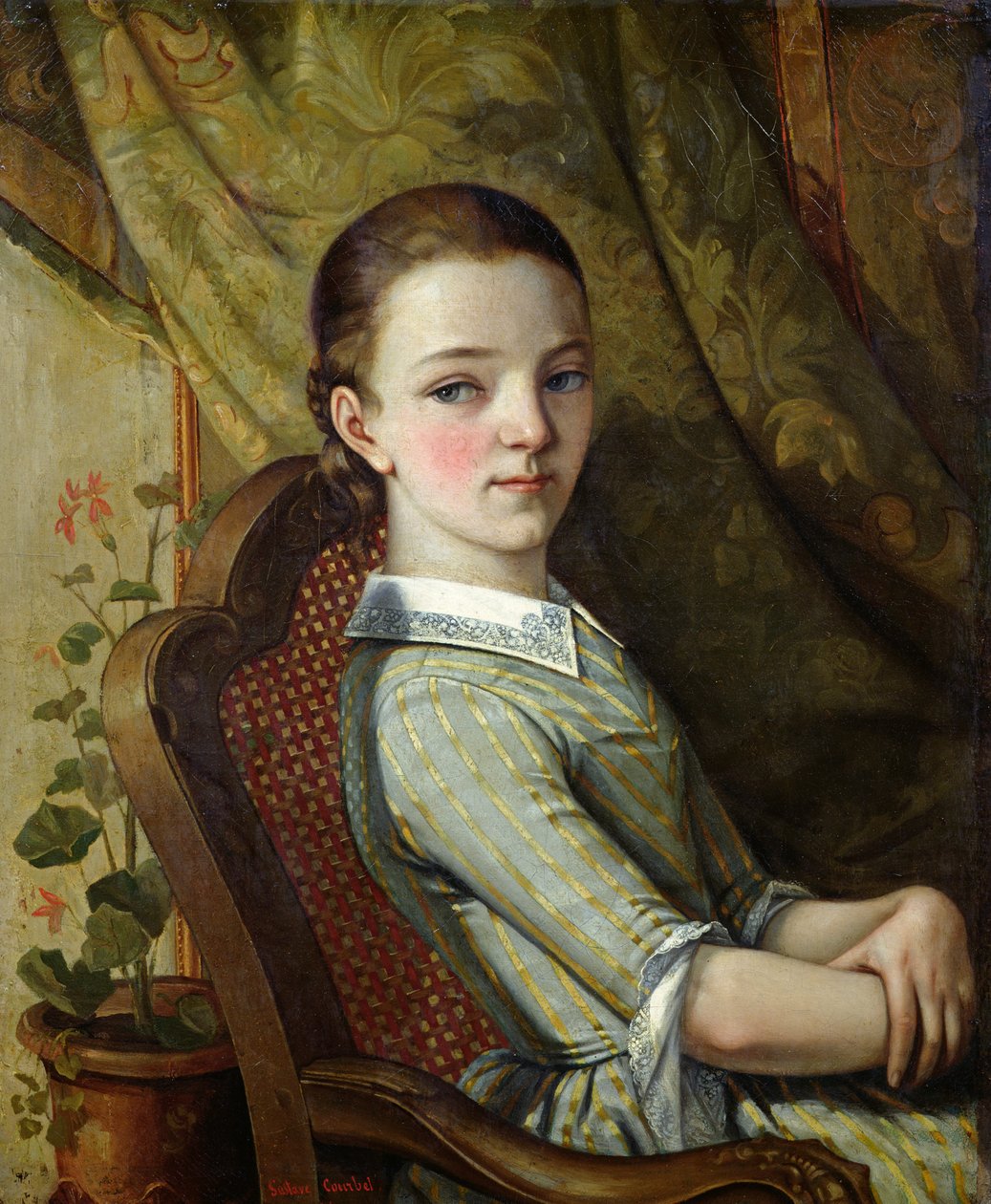 Juliette Courbet (1831-1915) 1844 von Gustave Courbet