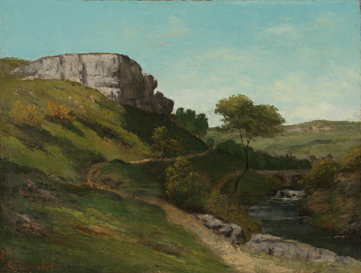 Landschaft bei Maizières von Gustave Courbet