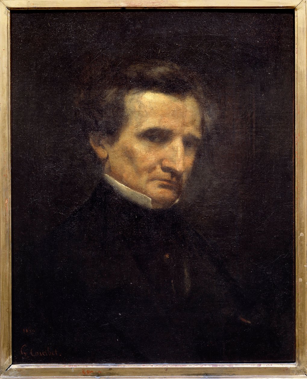 Porträt von Hector Berlioz (1803-1869), französischer Komponist. von Gustave Courbet