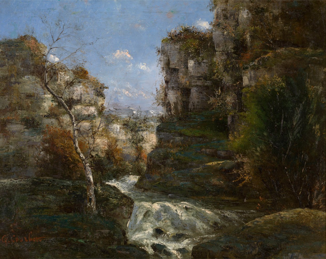 Felsen bei Ornans von Gustave Courbet