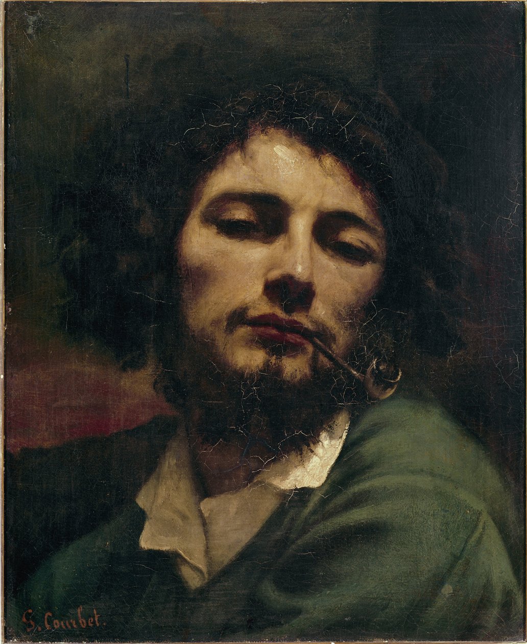 Selbstporträt oder der Mann mit der Pfeife von Gustave Courbet
