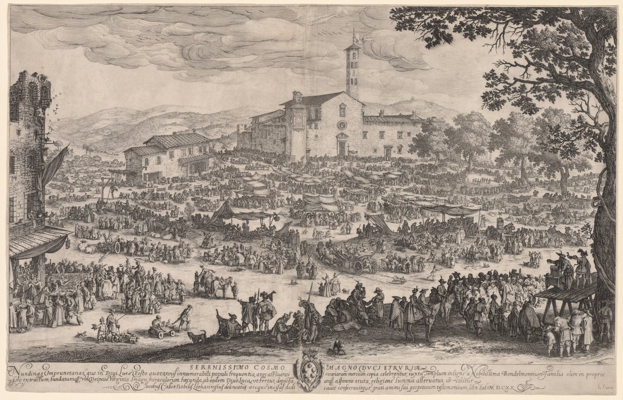 Der Jahrmarkt in Impruneta von Gustave Courbet
