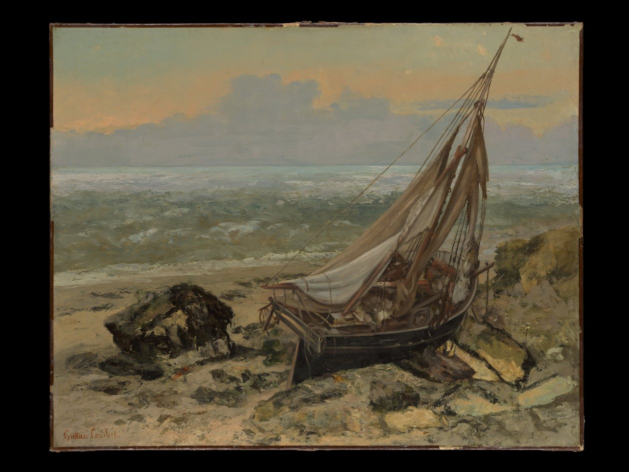 Das Fischerboot von Gustave Courbet