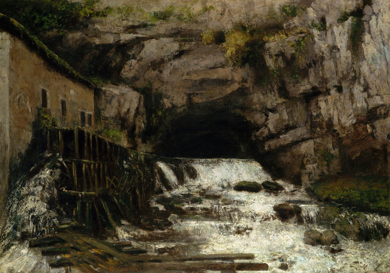 Die Quelle der Loue, 1864 von Gustave Courbet