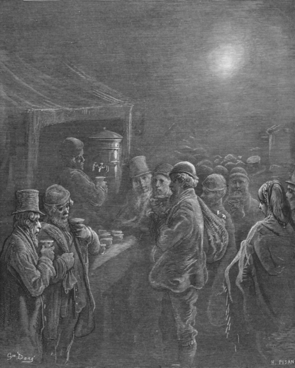 Kaffeestand - Früher Morgen, 1872 von Gustave Dore
