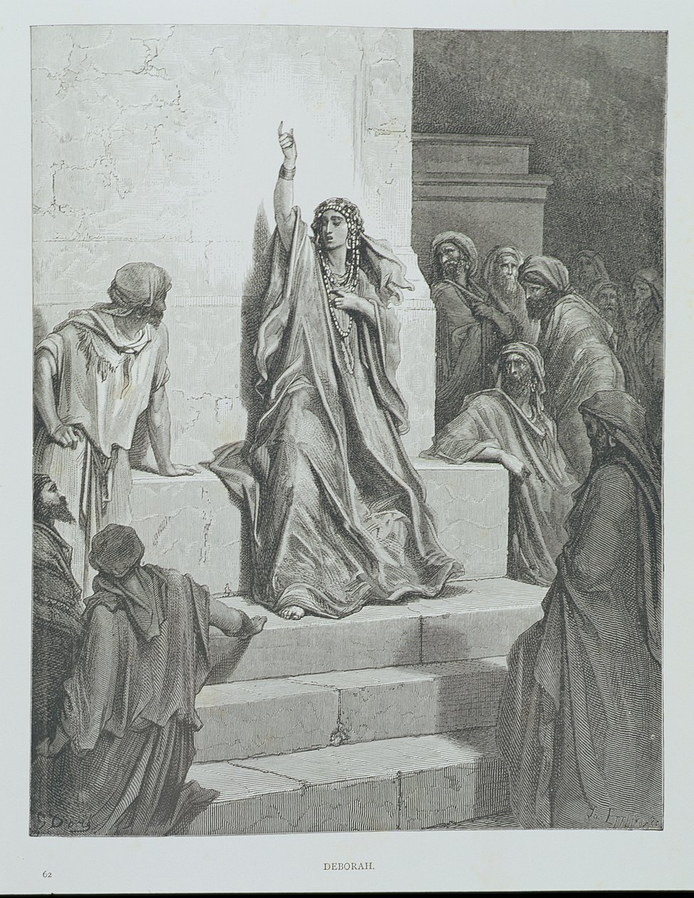 Deborah, graviert von Ettlin, ca. 1868 von Gustave Dore