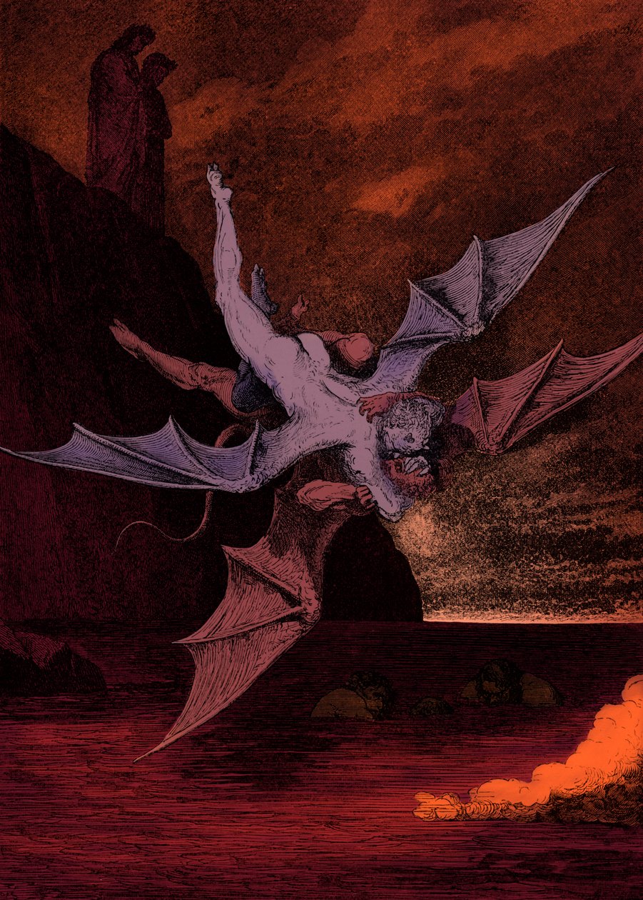 Illustration für Die Göttliche Komödie - Hölle von Dante von Gustave Dore