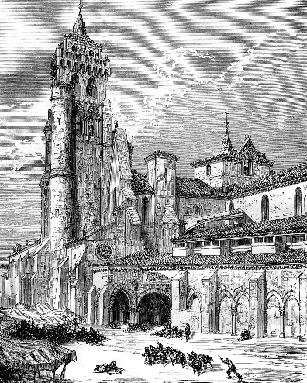 Monasterio de las Huelgas, Burgos, Spanien, 19. Jahrhundert von Gustave Dore