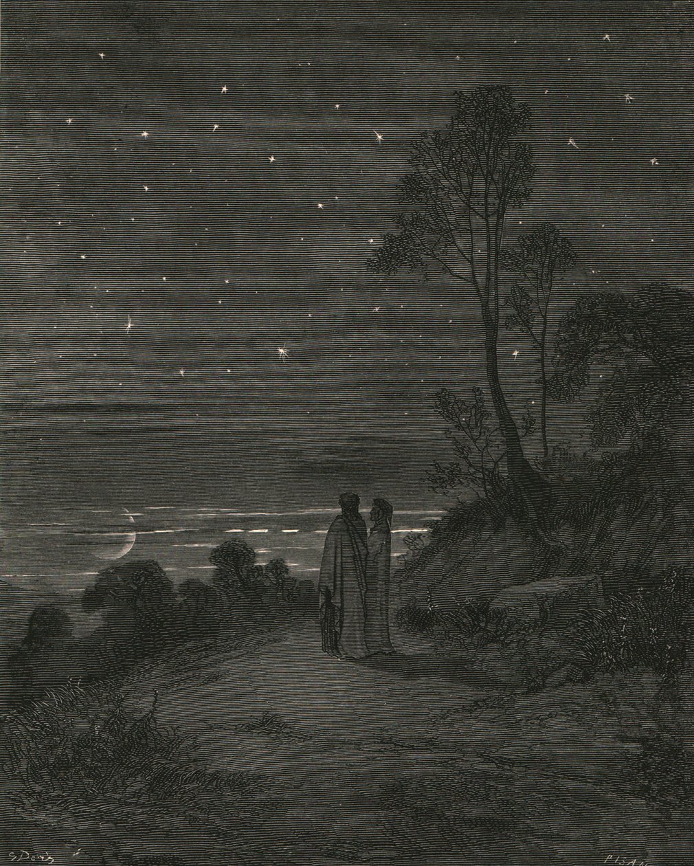 Nun war der Tag vergangen, ca. 1890 von Gustave Dore