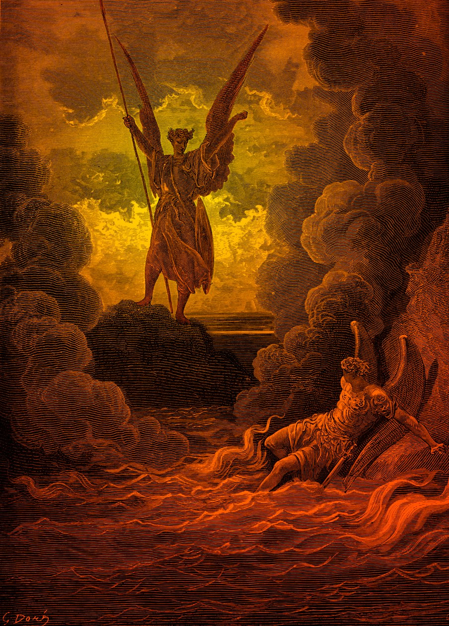 Das verlorene Paradies: Satan und Beelzebub von Doré von Gustave Dore