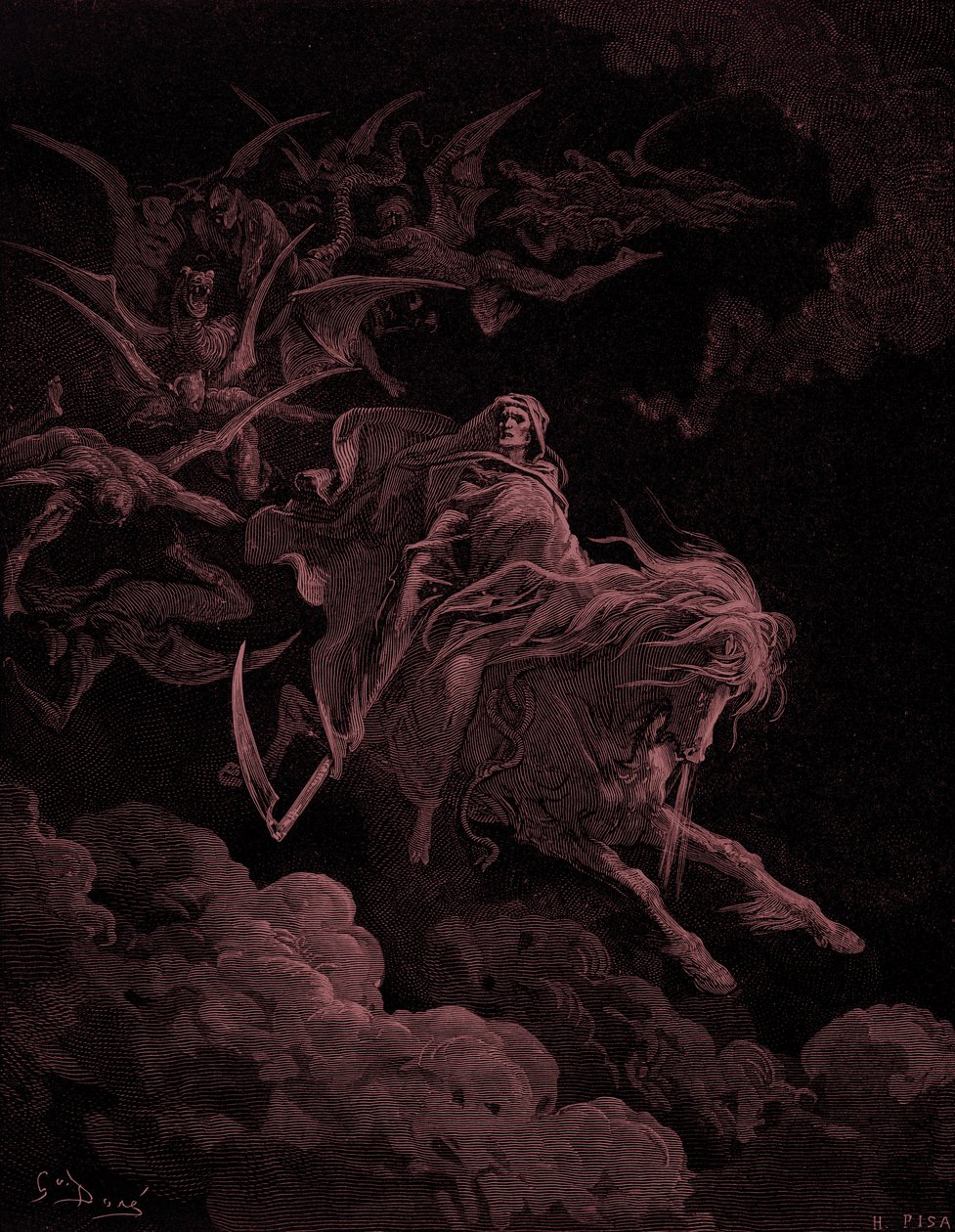 Offenbarung: Vision des Todes, von Gustave Doré von Gustave Dore