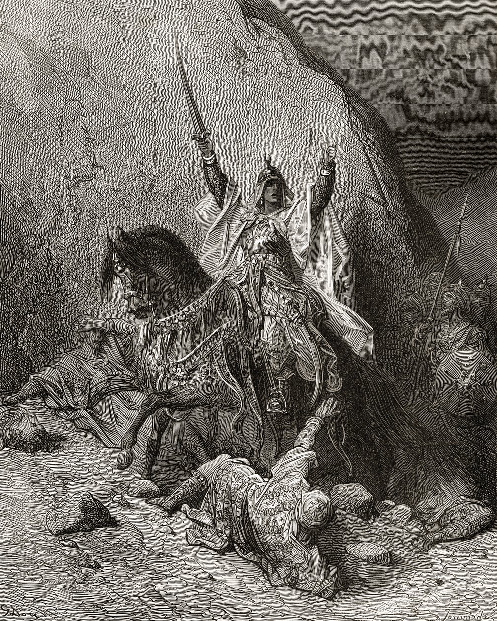 Saladin Yusuf (gest. 1173) Sultan während des Zweiten Kreuzzugs, Illustration aus 
