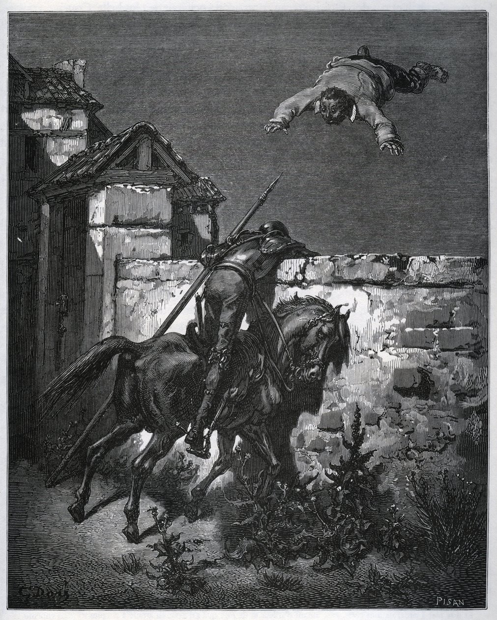 Sancho Panza wird getäuscht, und Don Quixote kann nicht eingreifen - aus 