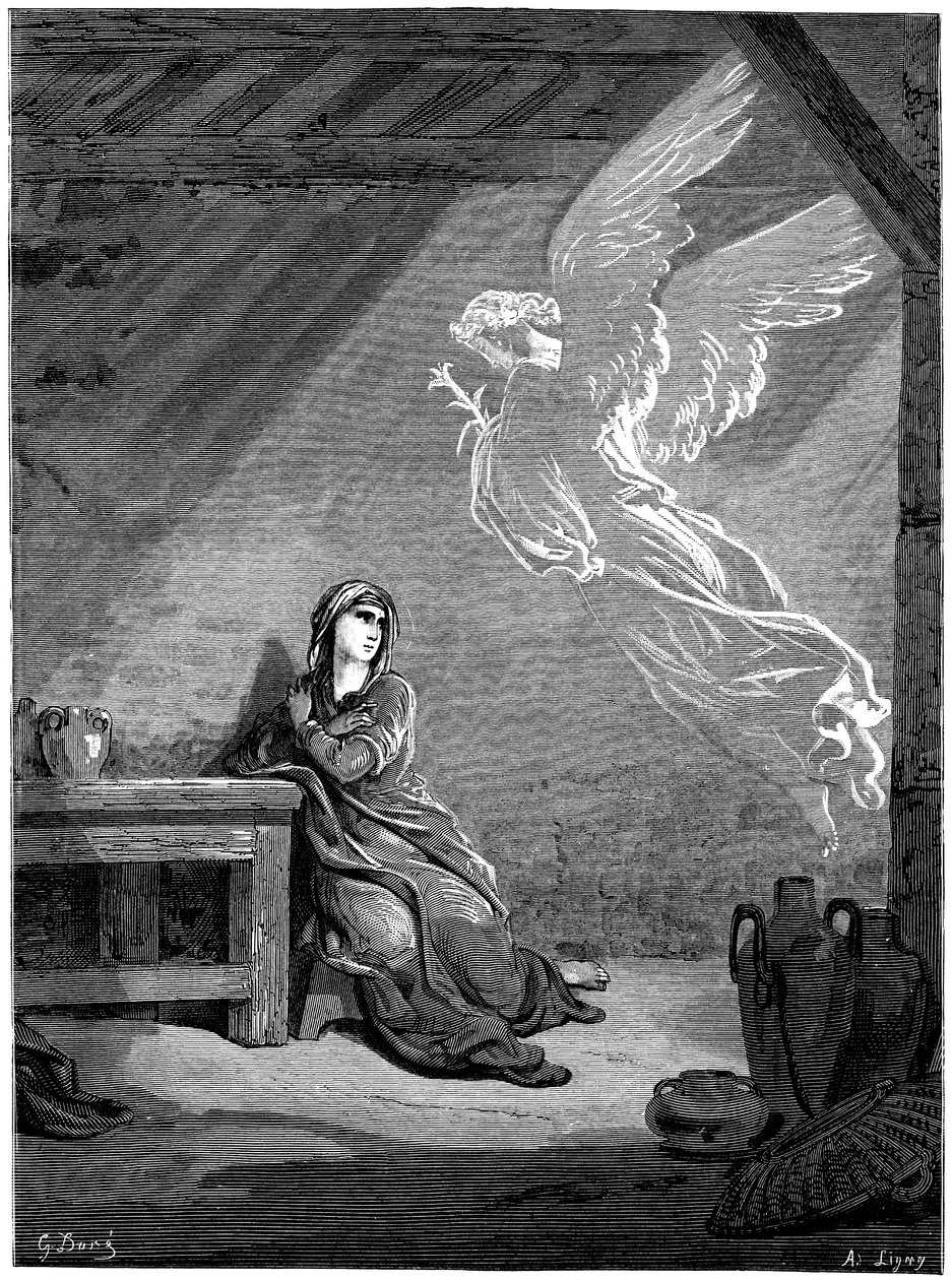 Die Verkündigung von Gustave Dore