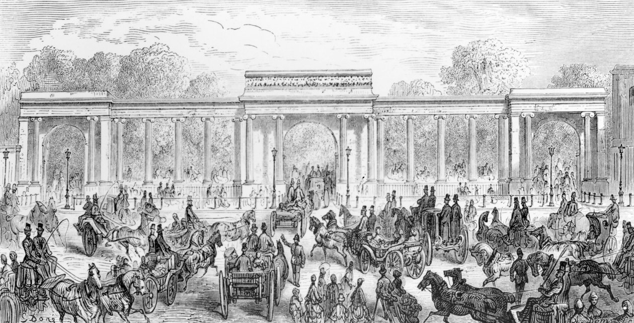 Der Eingang zum Hyde Park, aus 