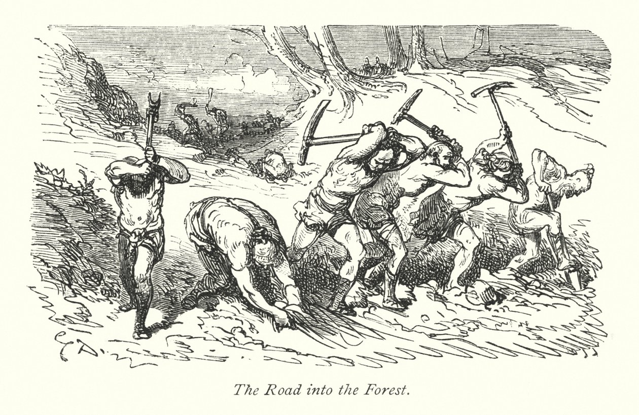 Windsor Forest (Gravur) von Gustave Dore