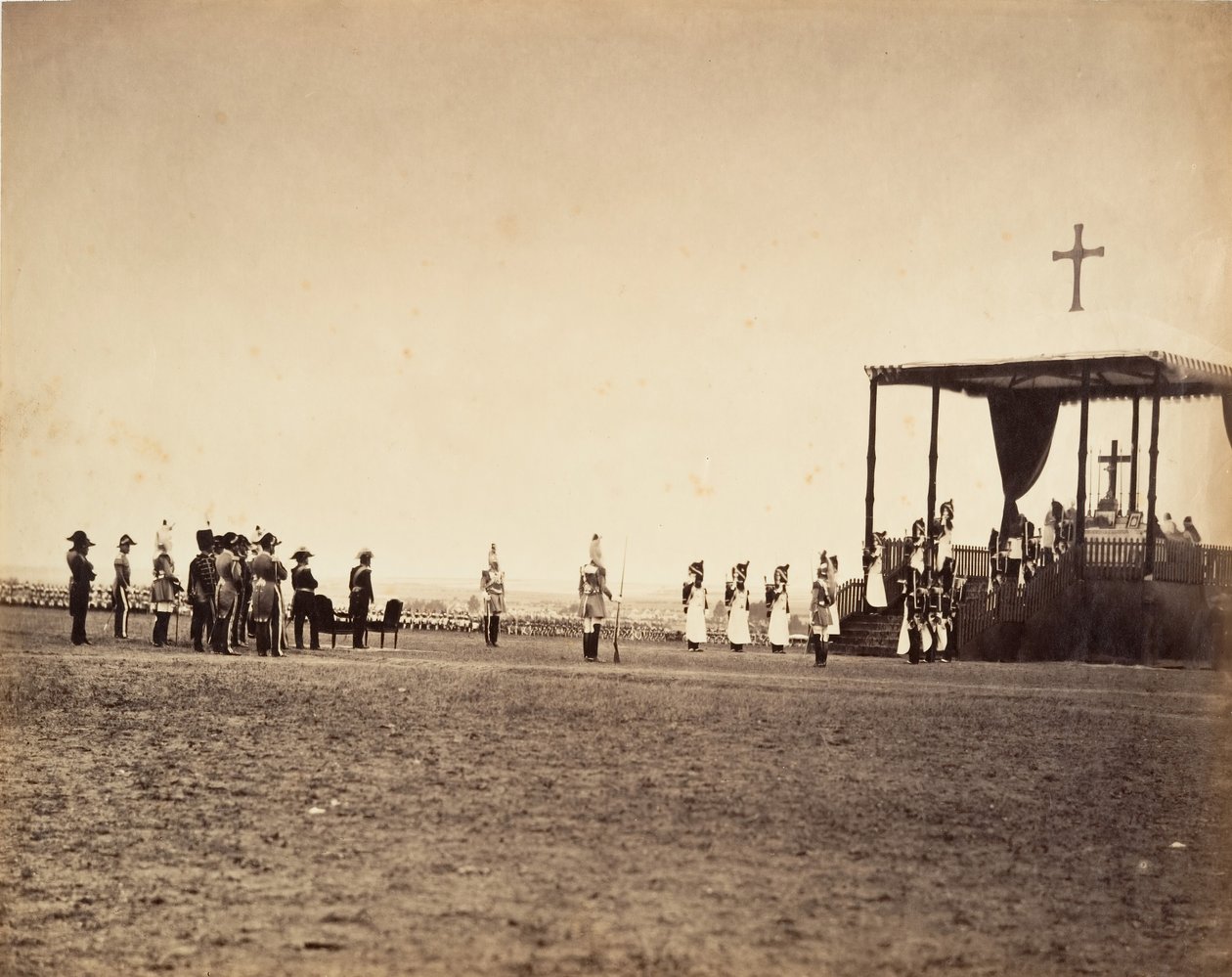 La Messe au Camp de Châlons, 1857 von Gustave Le Gray