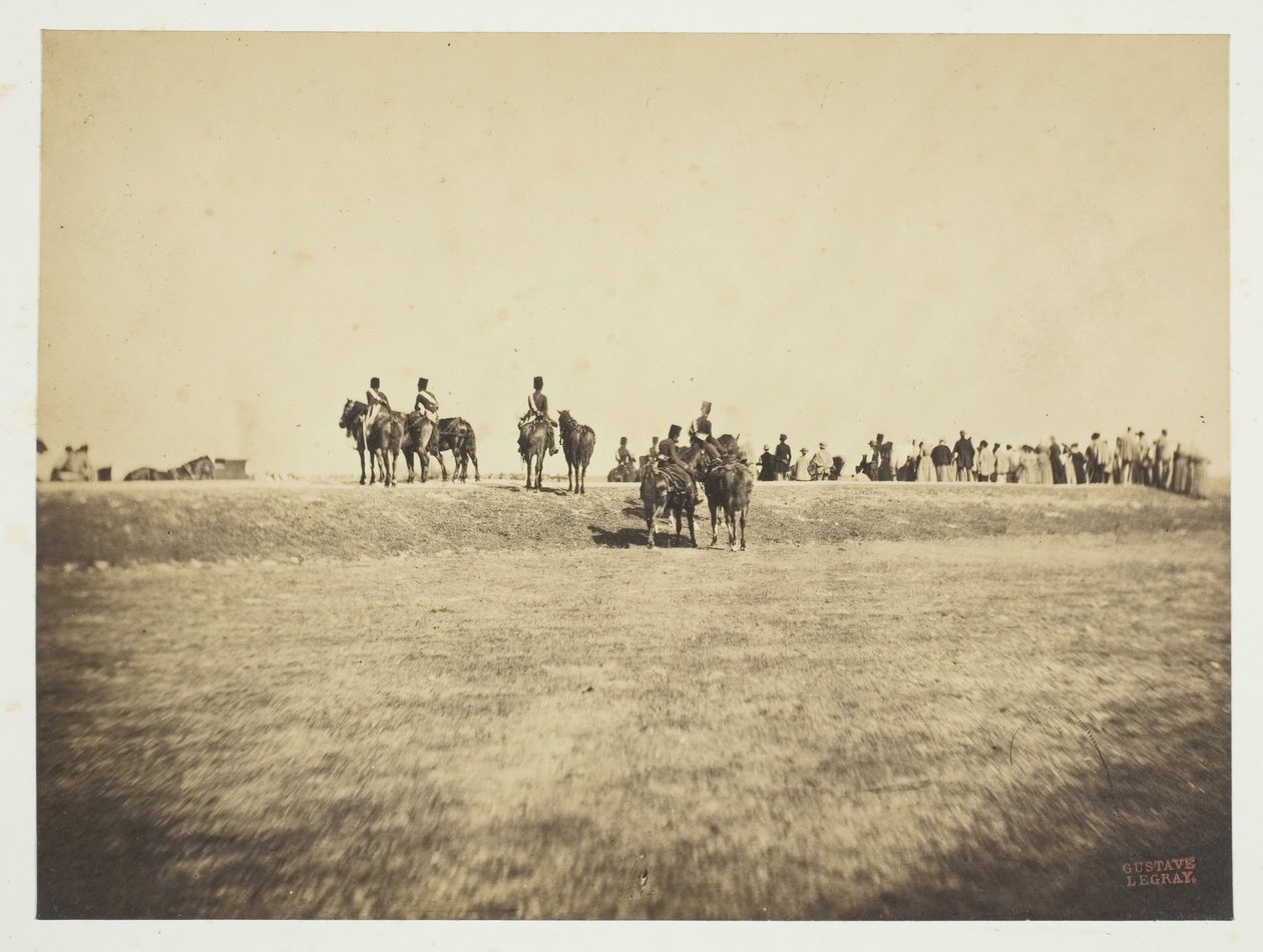 Ohne Titel [Kavallerie], 1857 von Gustave Le Gray
