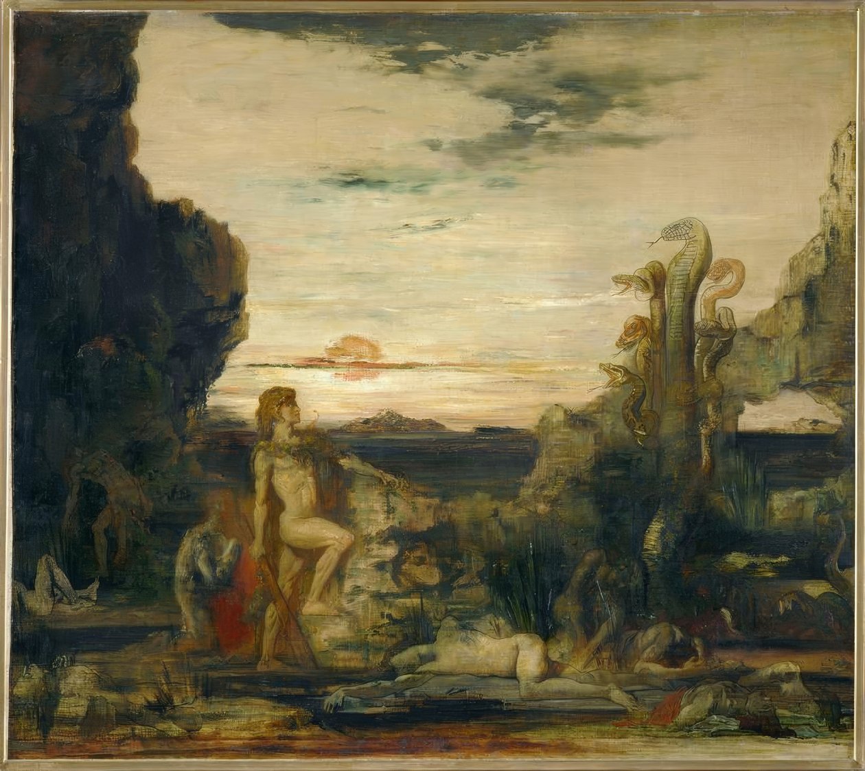 Herkules und die Hydra von Lerna von Gustave Moreau