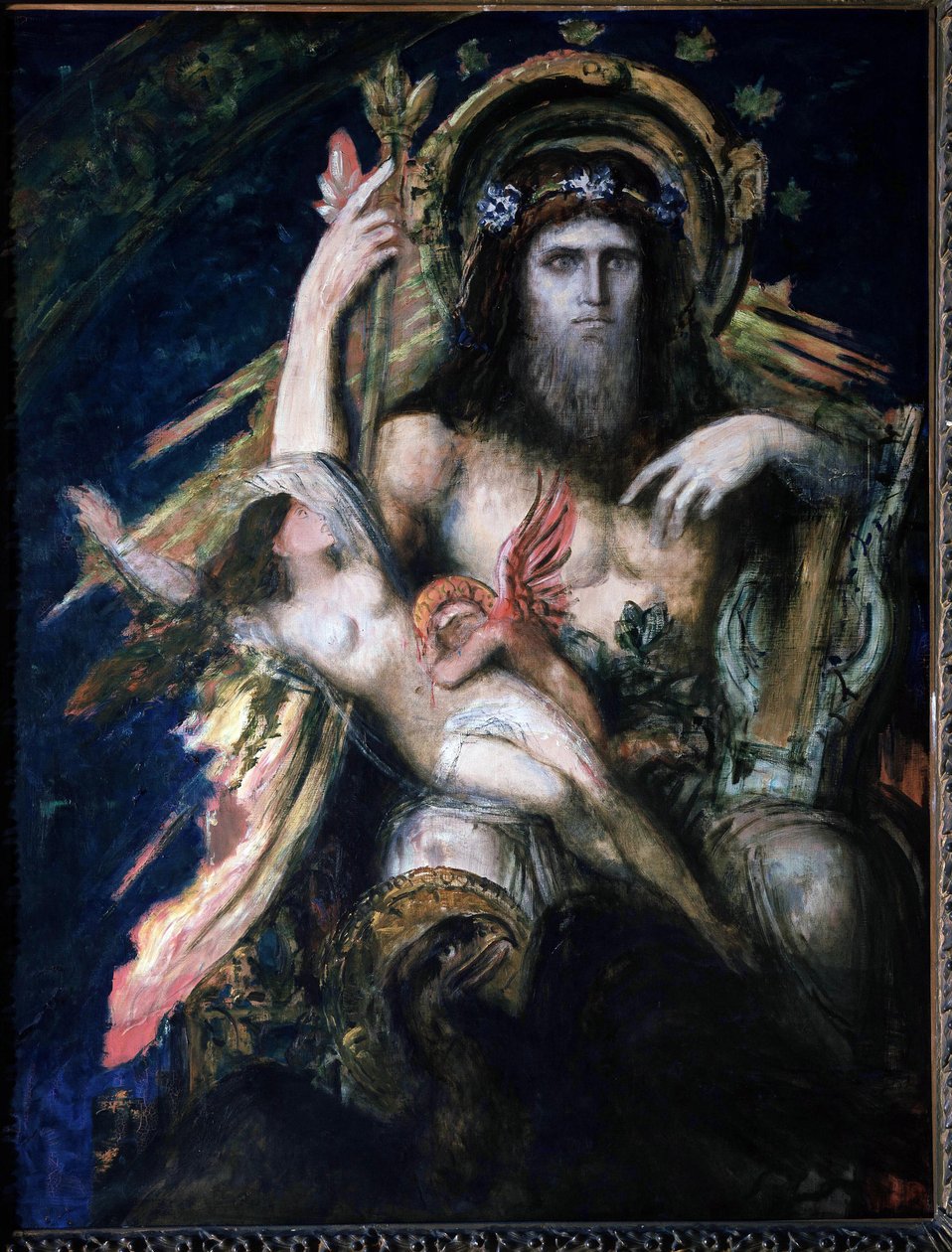 Jupiter (Zeus) und Semele (verbrannt) von Gustave Moreau von Gustave Moreau