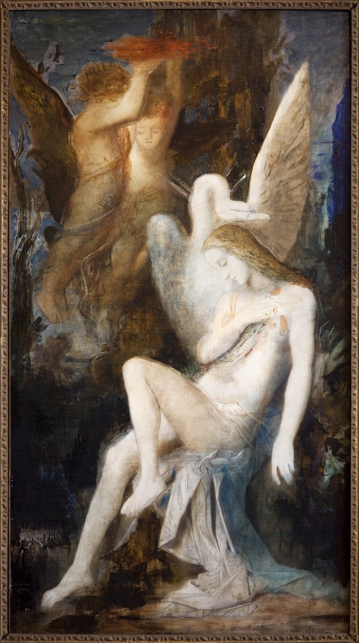 Leda und der Schwan von Gustave Moreau