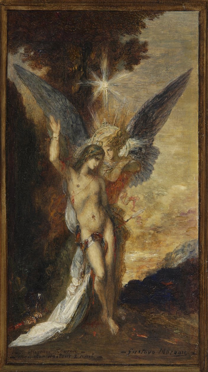 Saint-Sébastien und der Engel von Gustave Moreau