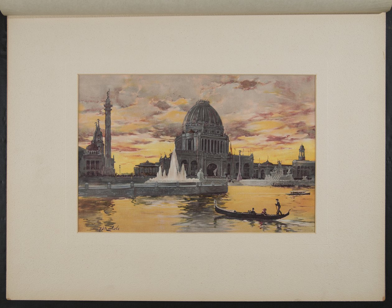 Verwaltungsgebäude, Abendstimmung von H.D. Nichols