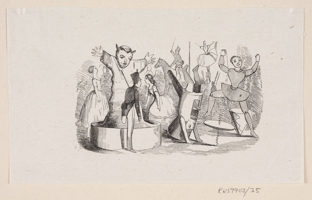 Illustration zu "Der standhafte Zinnsoldat" in H.C. Andersen, "Märchen und Geschichten", Band 1 von H.P. Hansen