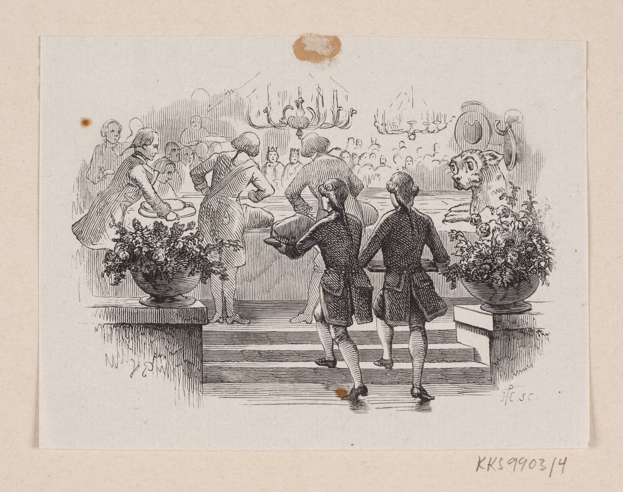 Illustration zu "Das Feuerzeug" in H.C. Andersen, "Märchen und Geschichten", Band 1 von H.P. Hansen