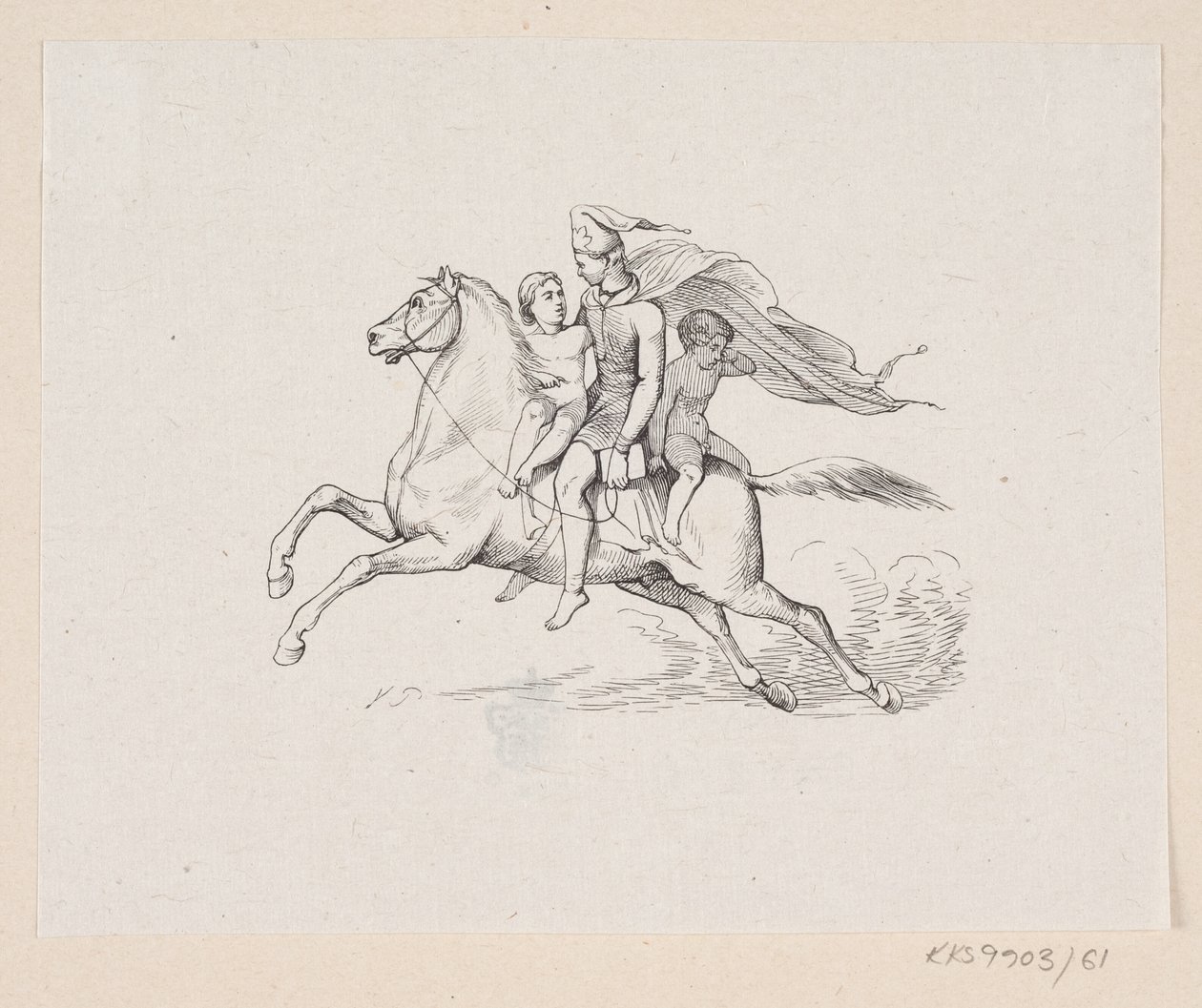 Illustration zu "Ole Lukøje" in H.C. Andersen, "Märchen und Geschichten", Band 1 von H.P. Hansen