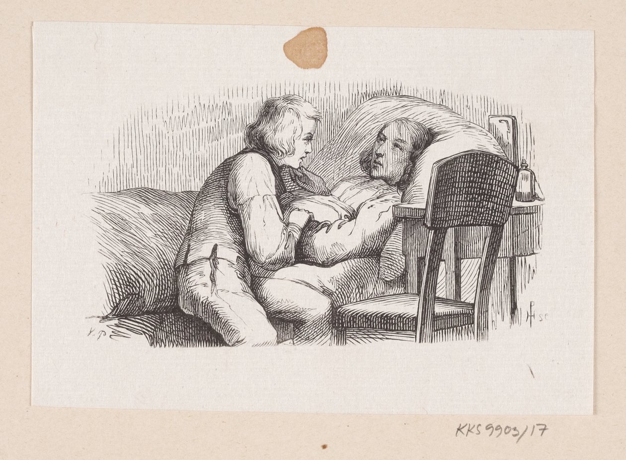 Illustration zu "Reisekammeraten" in H.C. Andersen, "Märchen und Geschichten", Band 1 von H.P. Hansen