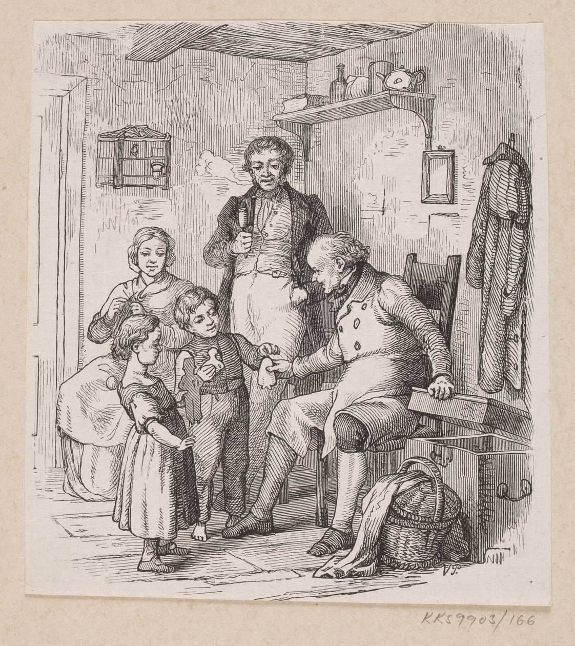 Illustration zu "Unter dem Weidenbaum" in H.C. Andersen, "Märchen und Geschichten", Band 2 von H.P. Hansen
