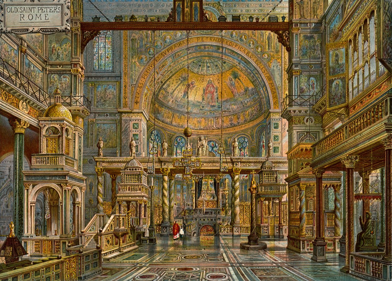 Restaurierung von Alt-St. Peter, Rom, 1907 von HW Brewer