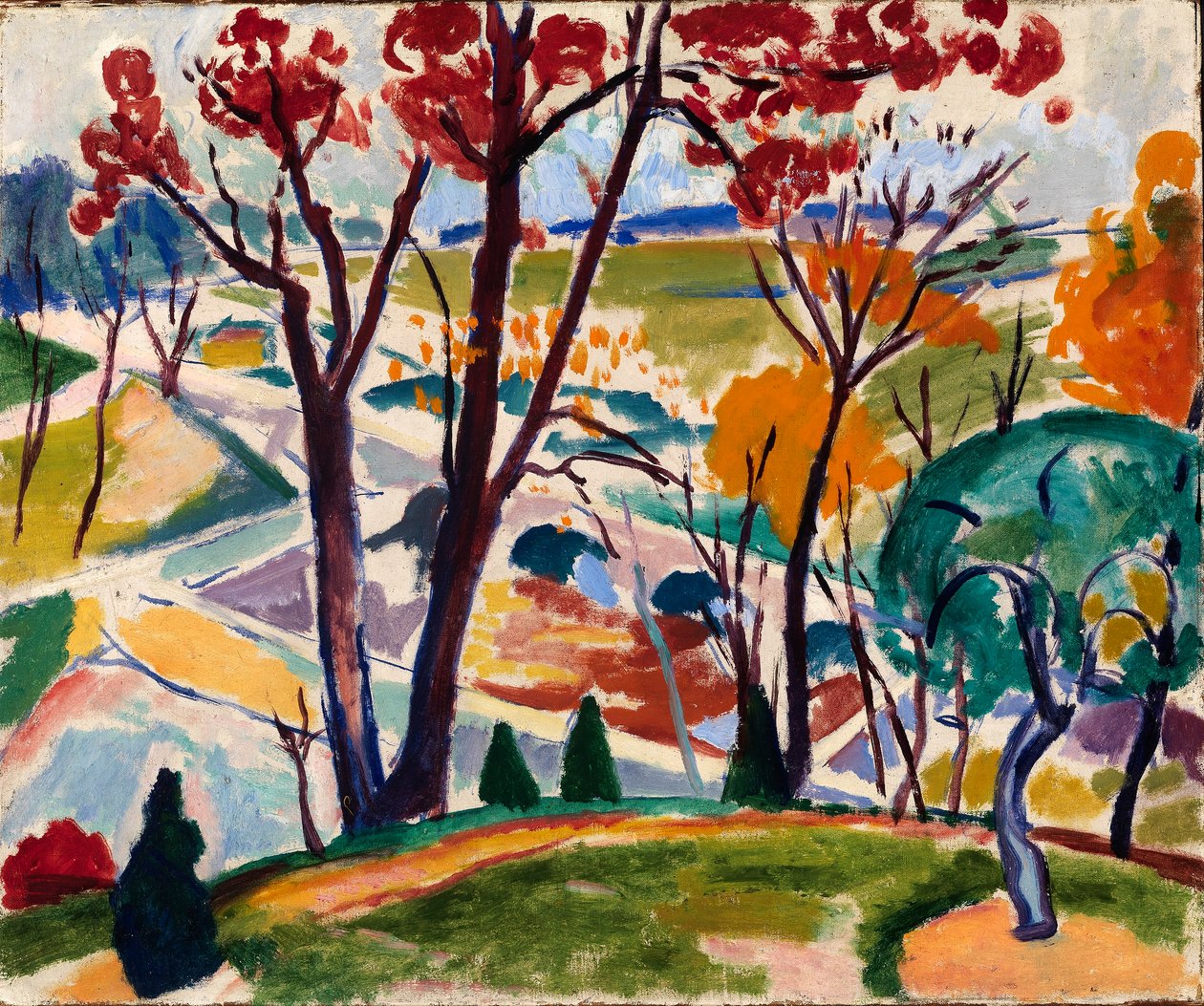Landschaft, Brücke, Huntingdon Valley von H. Lyman Sayen