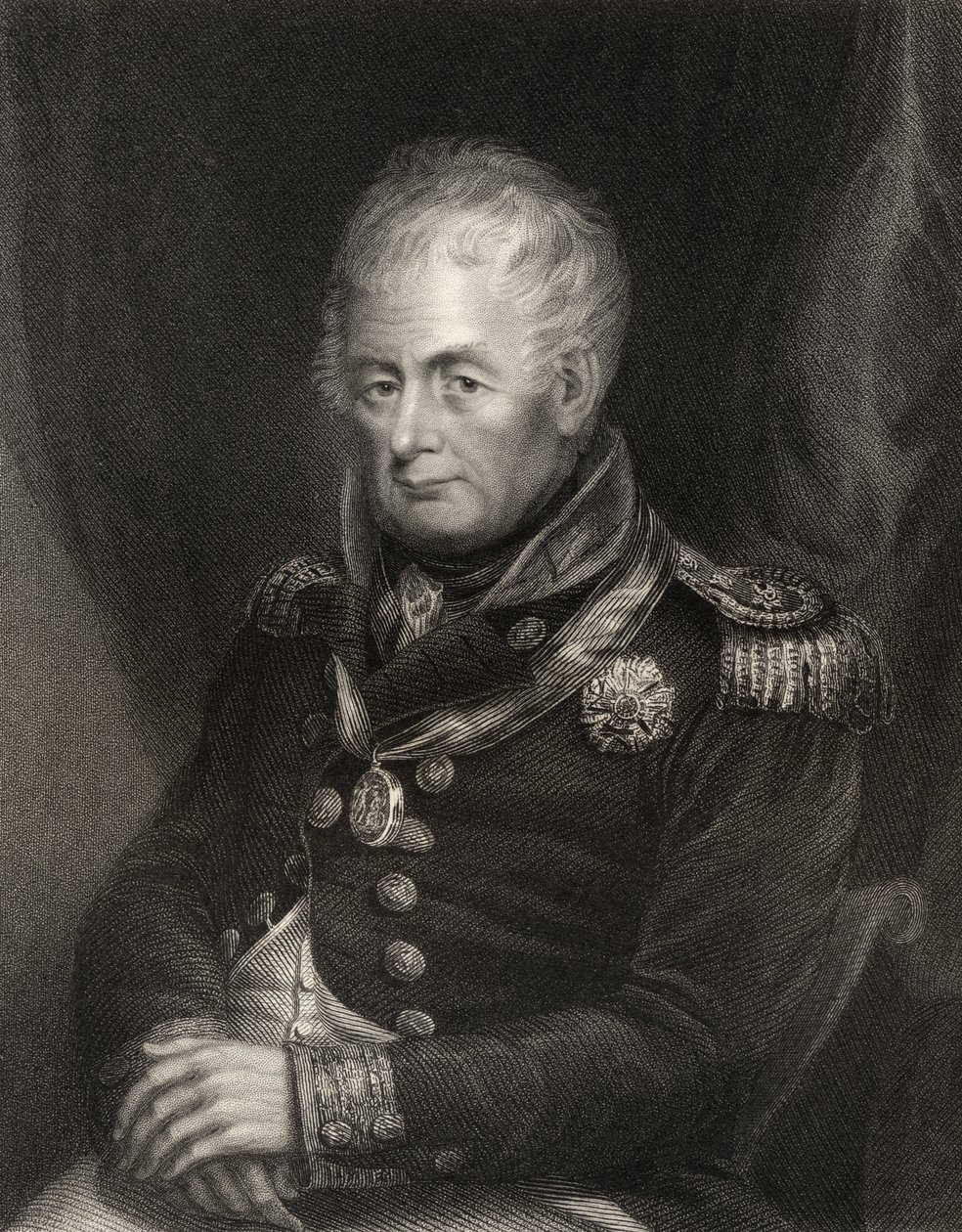 Admiral William Carnegie, graviert von Henry Cook, aus 