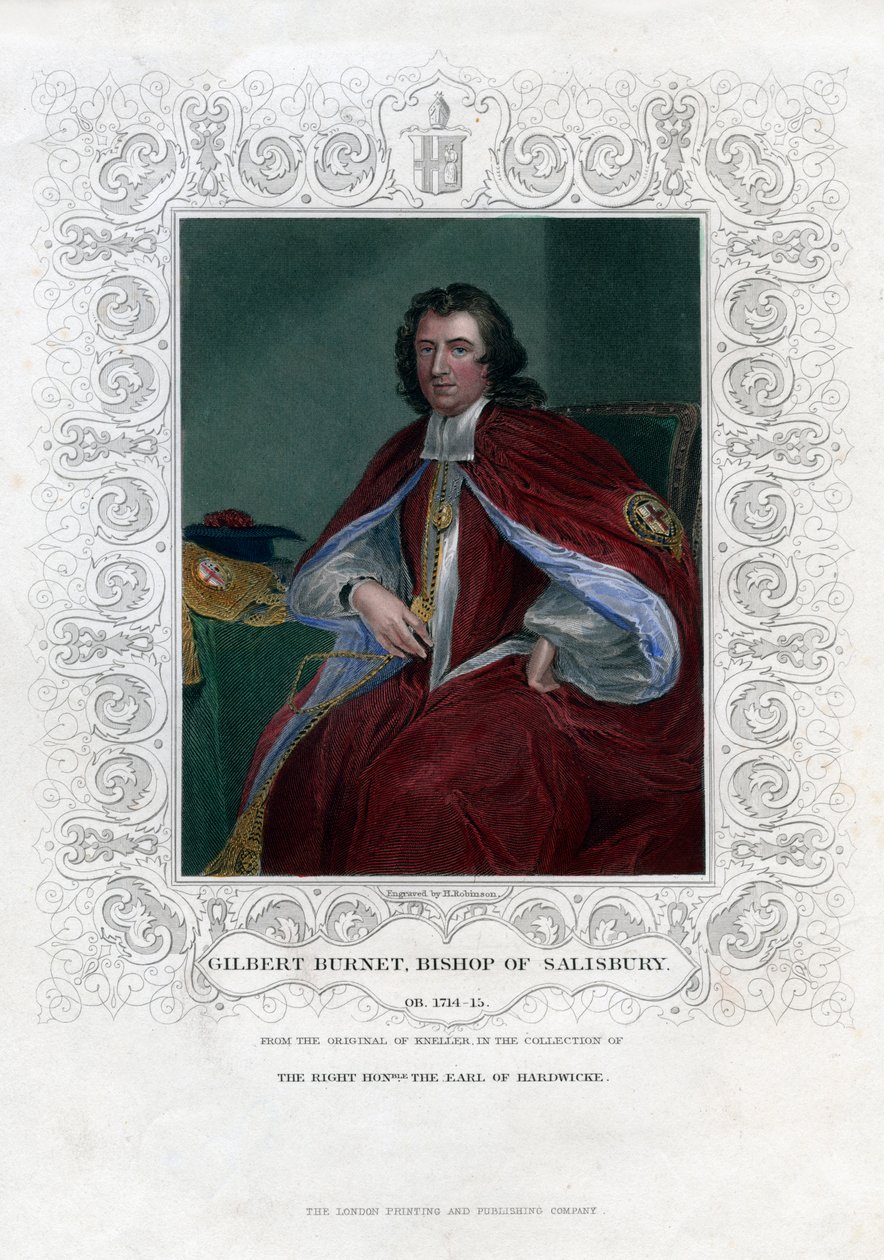 Gilbert Burnet, schottischer Theologe und Historiker, 19. Jahrhundert von H. Robinson