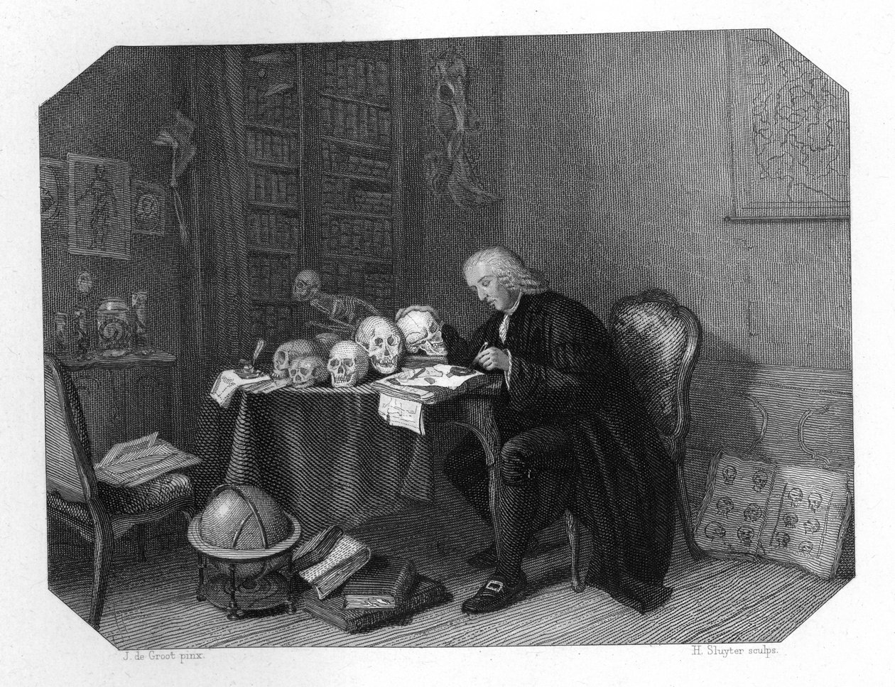 Petrus Camper, niederländischer Anatom, Anthropologe und Naturforscher, ca. 1870 von H. Sluyter