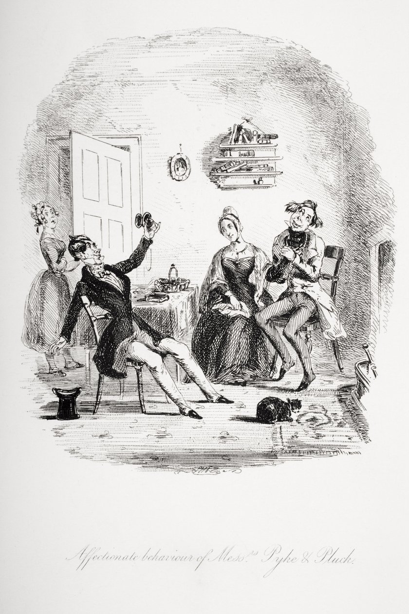Zärtliches Verhalten von Herrn Pyke und Herrn Pluck, Illustration aus 