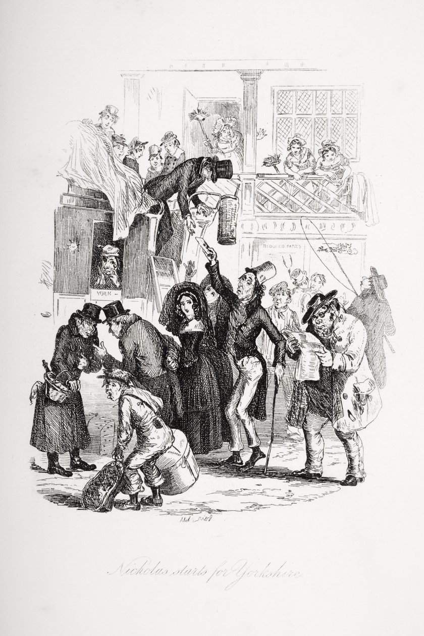Nicholas reist nach Yorkshire, Illustration aus 