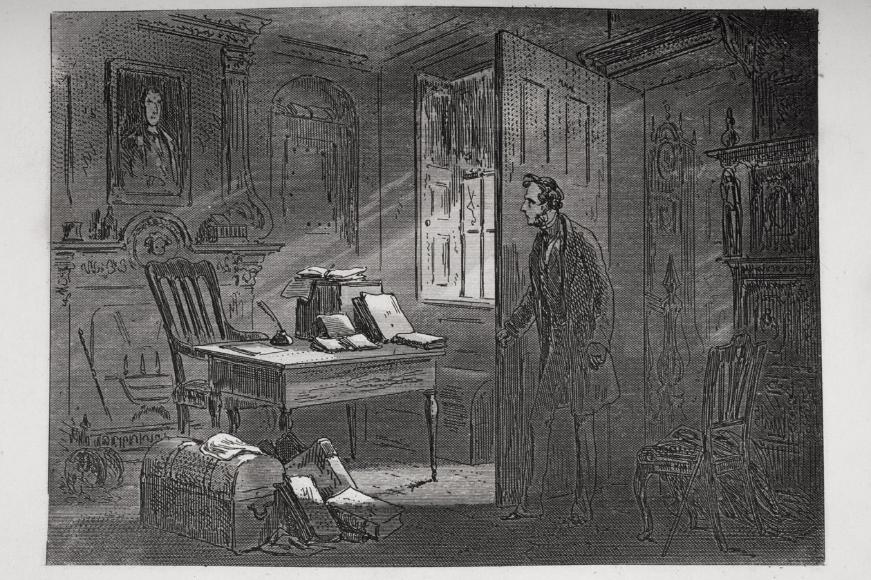 Das Zimmer mit dem Porträt, Illustration aus 