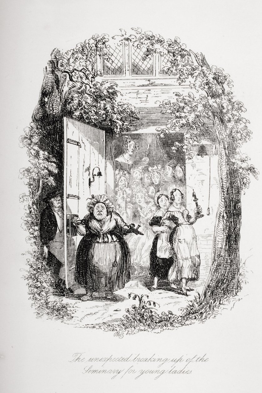 Das unerwartete Auflösen des Seminars für junge Damen, Illustration aus 