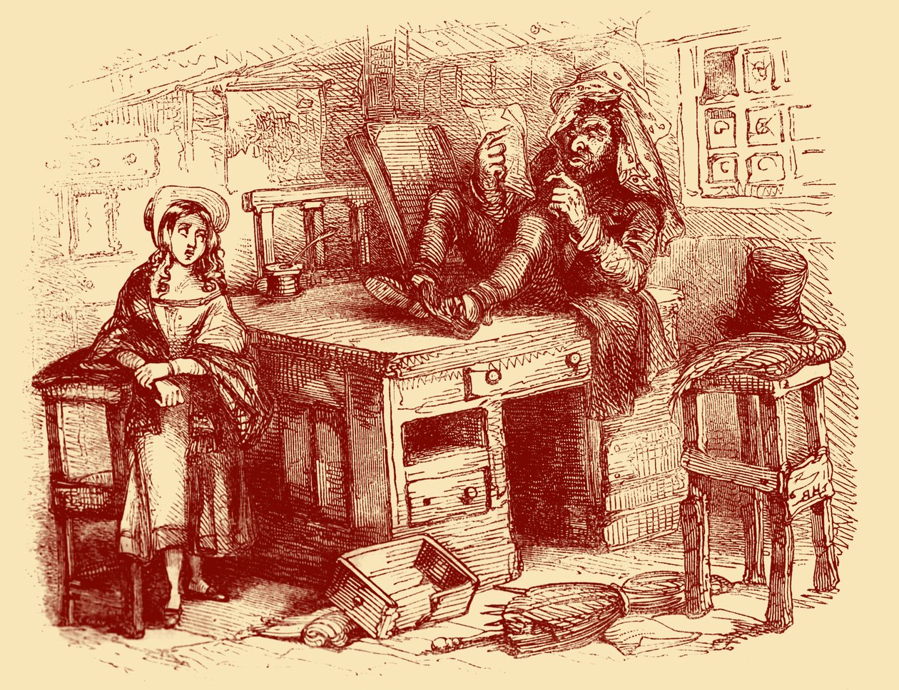 Der Raritätenladen von Charles Dickens von Hablot Knight Browne