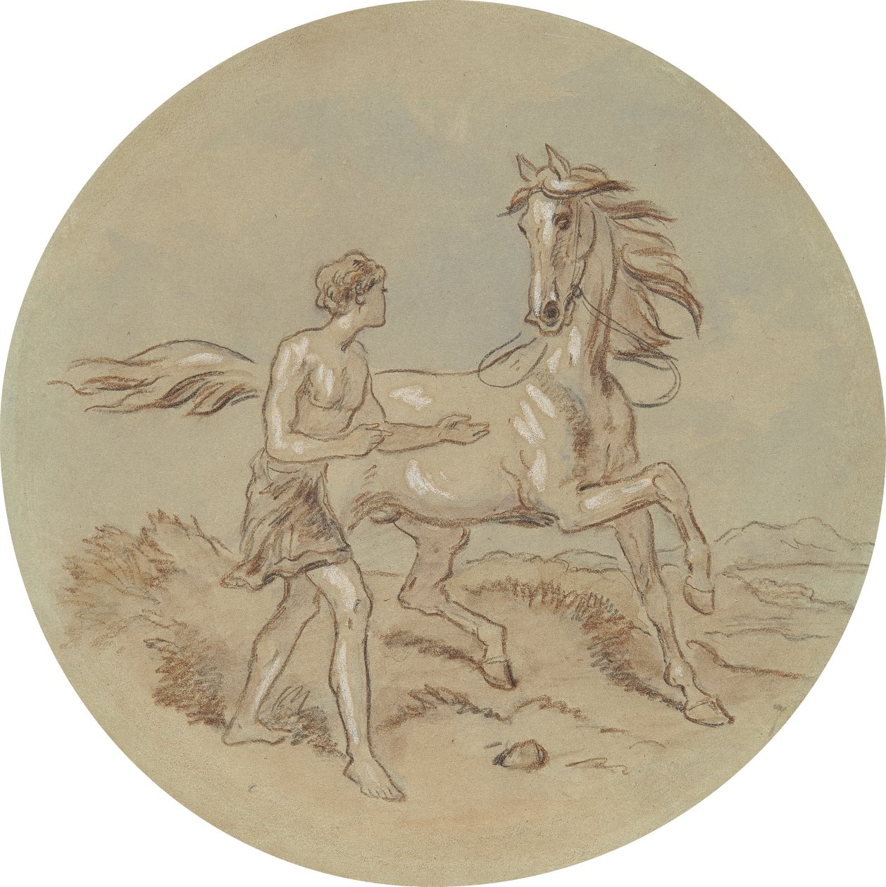 Eines von achtzehn Designs für eine Serie von Platten, die Venus und Adonis illustrieren von Hablot Knight Browne