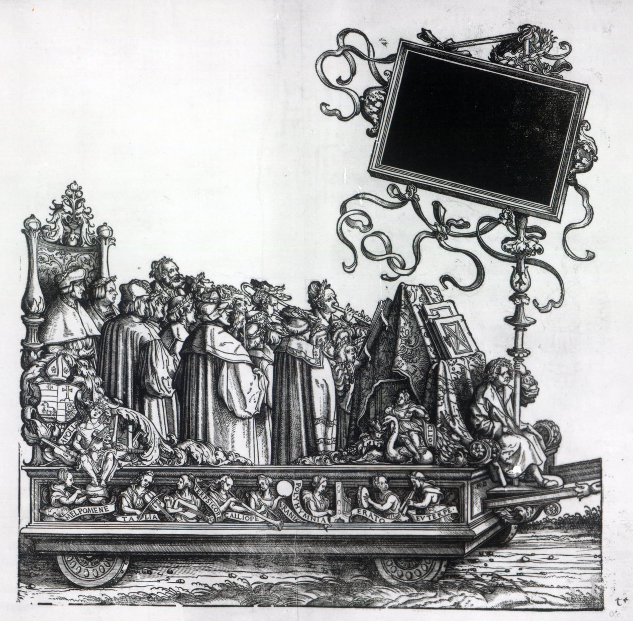 Szene aus Maximilians Triumphzug, ca. 1516-18 von Hans Burgkmair