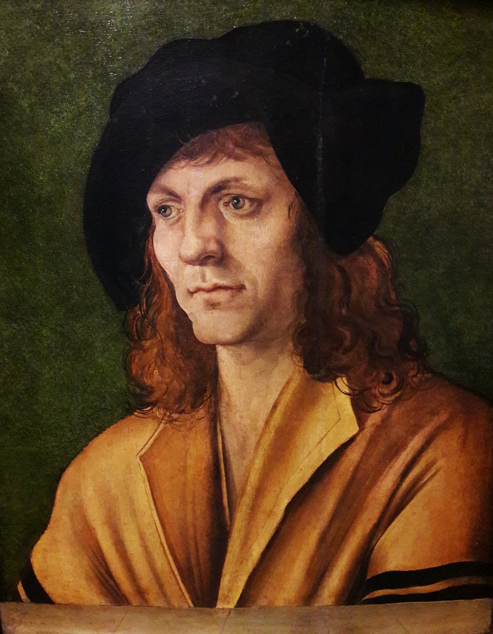 Porträt eines Mannes in einer gelben Weste von Hans Leonhard Schäufelein