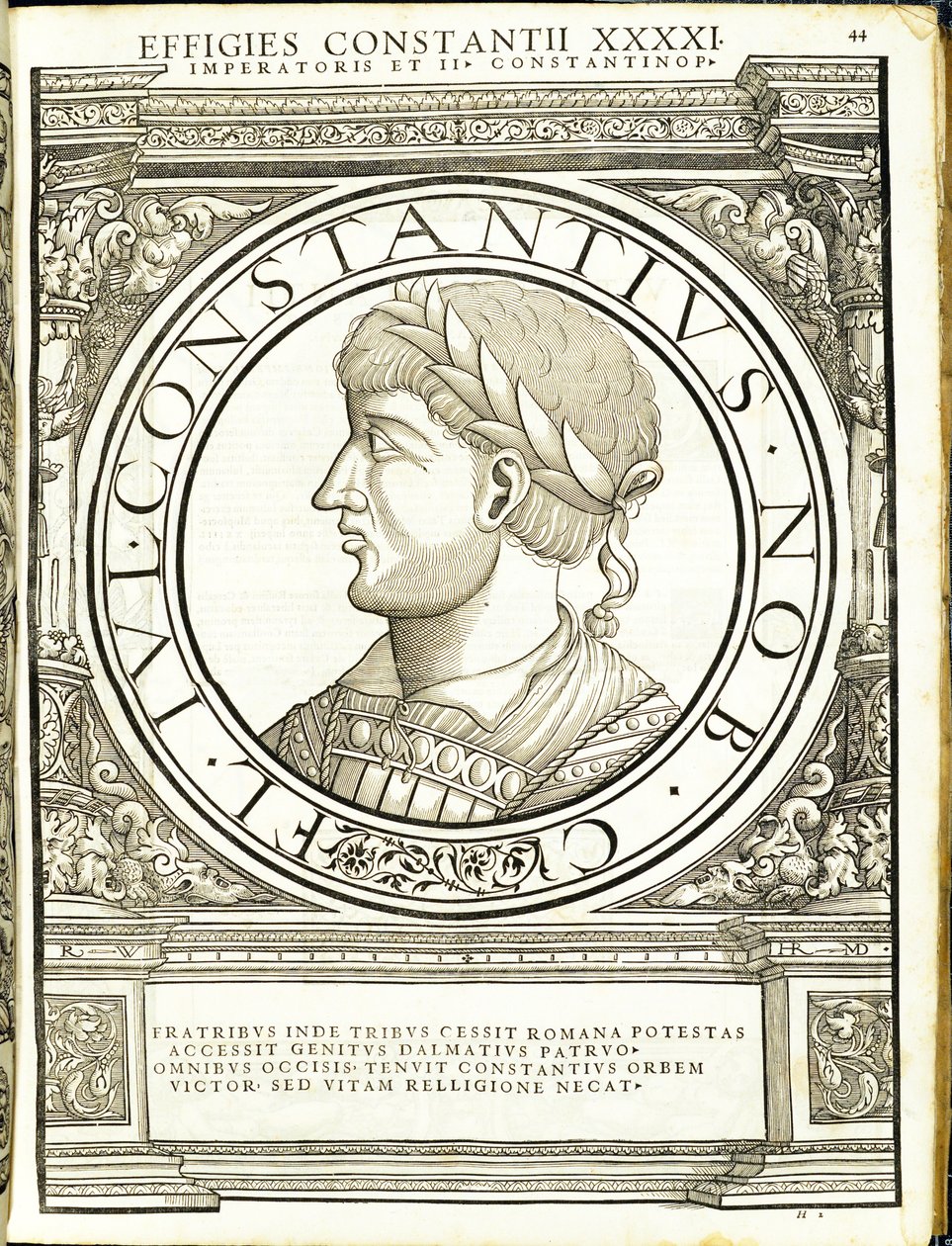 Constantius II, Illustration aus 