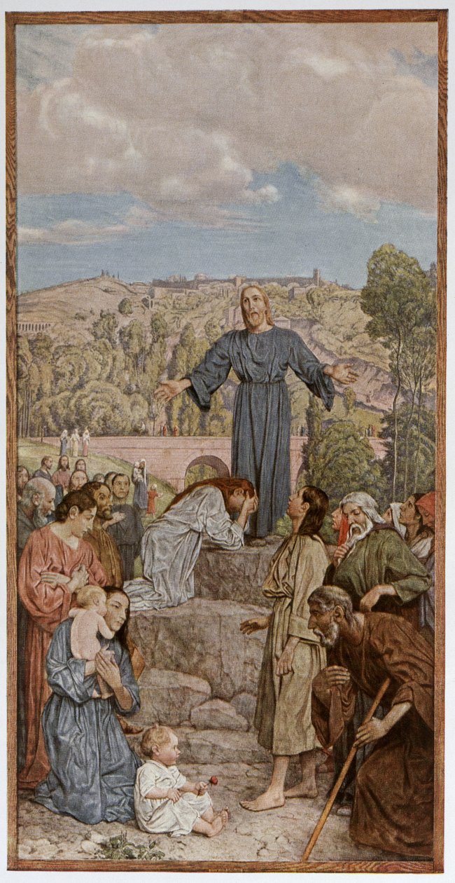Christus predigt, Illustration aus 