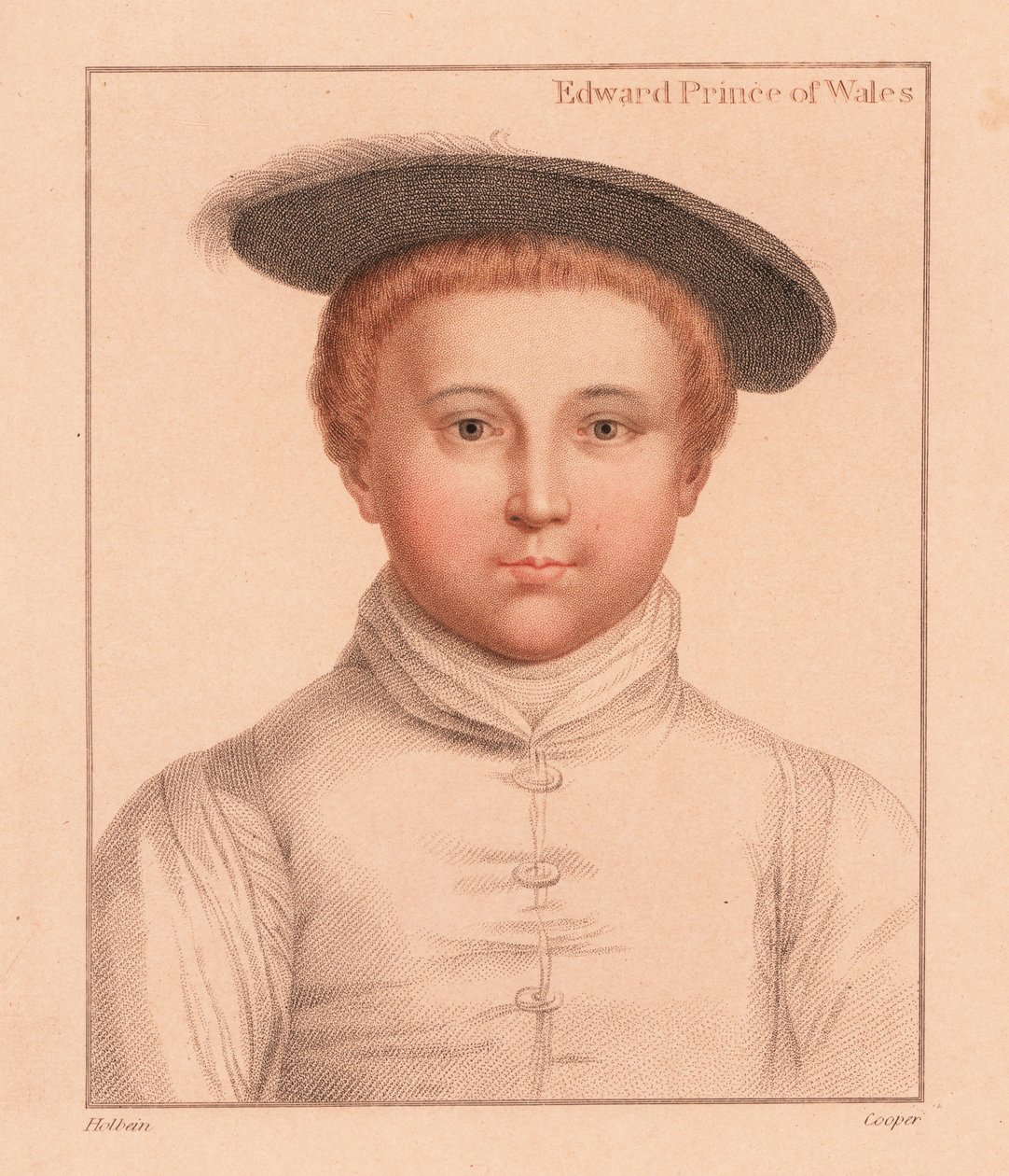 Edward, Prinz von Wales, im Alter von 3-5 Jahren, 1812 (Gravur) von Hans (after) Holbein the Younger