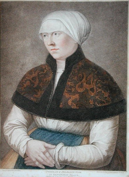 Porträt von Holbeins Frau, graviert von Francesco Bartolozzi (1727-1815) 1796 von Hans (after) Holbein the Younger